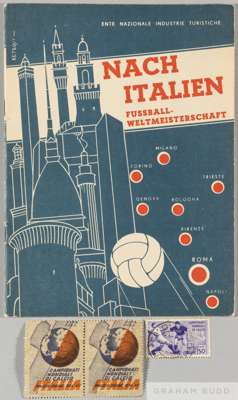 World Cup Italy 1934 small brochure issued by Italian Tourist Board 'Nach Italien'