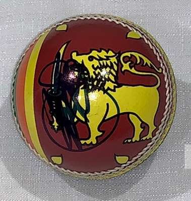 Sri Lanka cricket Kumar Sangakkara Collection,
 includes signed Sri Lanka limited edition cricket ball (Lords Cricket Ground), SS Ton mini bat (same b