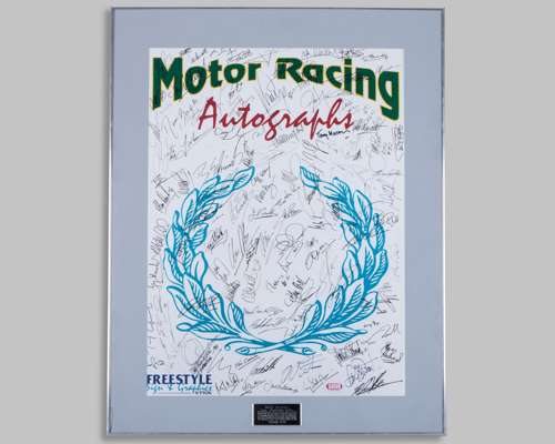 Nigel Mansell ‘N.A.R.A. - The Breathing Charity’ Signed Framed Print