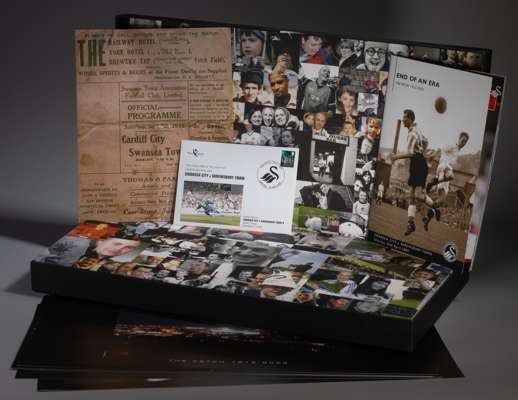 A rare Swansea  City AFC- "The Vetch 1912-2005" commemorative Limited edition Box Set no.871,
 a superb collection memories charting Swansea City's li