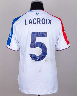 Maxence Lacroix No.5 Crystal Palace v. Nottingham Forest (Away) match worn shirt