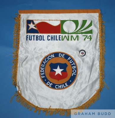 A Chilean Football Association, West Germany 1974 FIFA World Cup official pennant