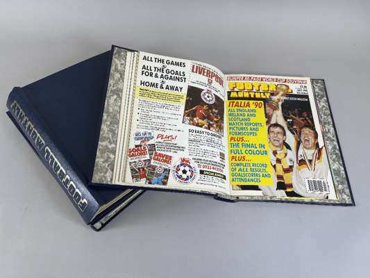 Collection of Football magazines in binders, 
 including Soccer Star 1960s, Northern Football 1960s, Football Monthly 1980-90s; also various binders o