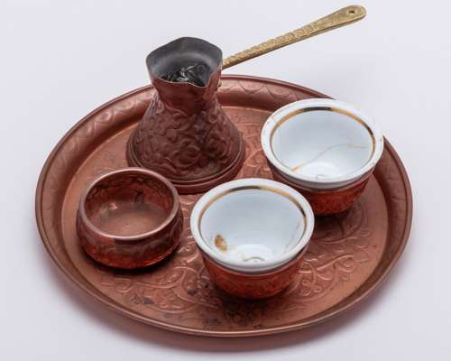 Harry Gregg a Red Star Belgrade presentation coffee set