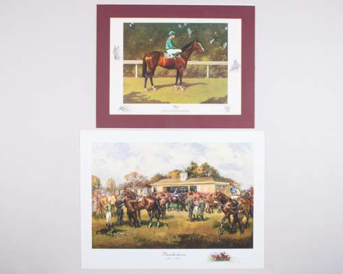 Three Desmond C. Tallon (Irish, b.1950) horse racing prints