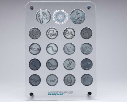 Mercedes-AMG Petronas F1 Team 2014 Constructors Championship Medal Display