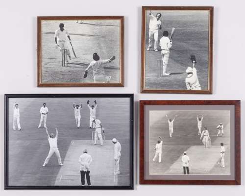 Eight Ian Botham framed photographs