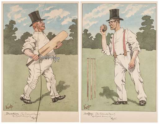 Miscellaneous collection of sporting reference books, programmes, ceramics and prints,
 including reference books relating to football and cricket; ce