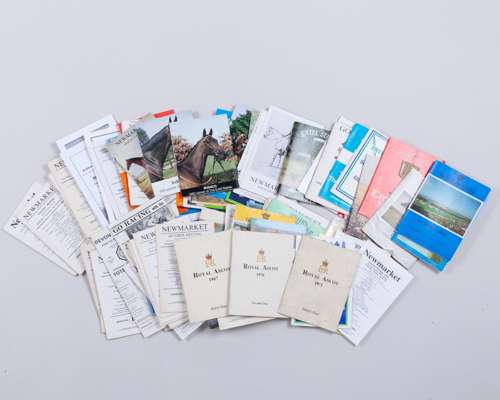 68 racecards 1970s & 1980s