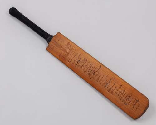 England v. Australia Trent Bridge, 1938 autographed cricket bat