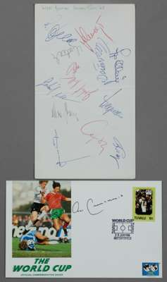 WEST GERMANY v SCOTLAND – WORLD CUP GROUP 7 QUALIFYING MATCH AGAINST SCOTLAND AT HAMPDEN PARK 13th APRIL, 1969 - NICELY SIGNED MARINE HOTEL, TROON, SC