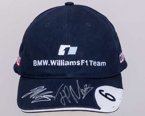 Juan Pablo Montoya Signed Williams F1 Team Cap
