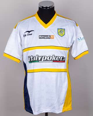 White and yellow No.9 SS Juve Stabia short-sleeved shirt
