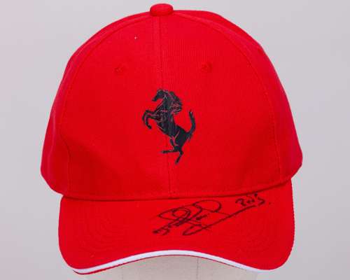 Nigel Mansell Signed Ferrari Cap