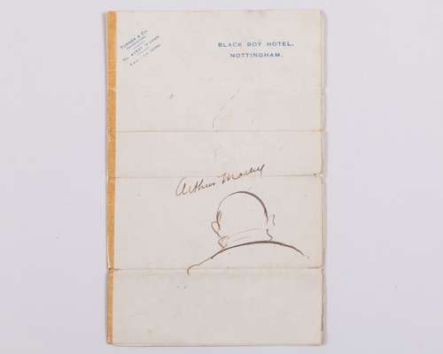 Australian Team 1930: three autographed pages of headed hotel note paper