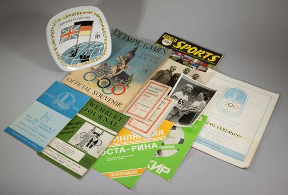 Olympic Games & athletics memorabilia, 
 including London 1948 selection, official souvenir programme, World Sports magazine souvenir issue, London Tr