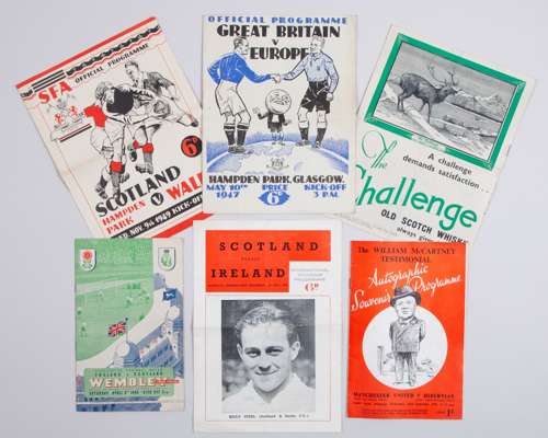 Five various Scotland related match programmes