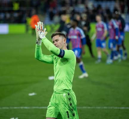 Dean Henderson match worn captain's armband Crystal Palace v. Fiorentina
