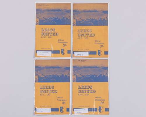 Four Leeds United home match programmes, 1949