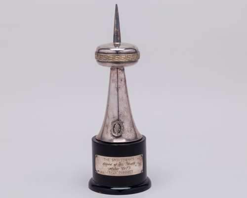 Sportsman of the Month Award presented to the jockey Lester Piggott in October 1973