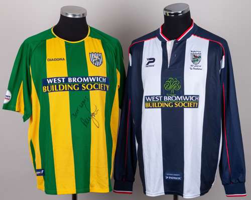 Blue and white No.12 West Bromwich Albion long-sleeved shirt, 2002-04