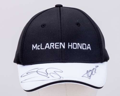 Fernando Alonso & Jenson Button Signed McLaren F1 Team Cap - New