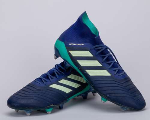 Marc-Andre Ter Stegen blue Adidas Predator Barcelona v. Real Sociedad match worn boots, 2018