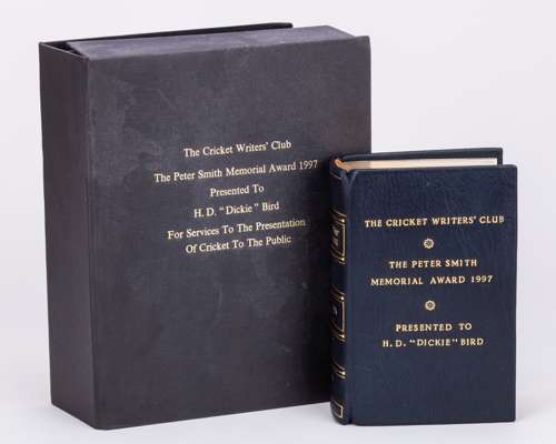 Dickie Bird The Cricket Writers' Club The Peter Smith Memorial Award 1997