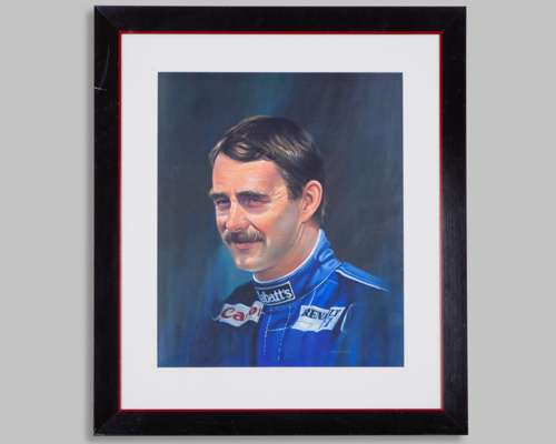 Nigel Mansell Williams Renault Framed Print