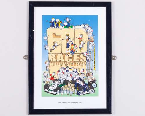 Nigel Mansell Williams F1 Team Framed Print