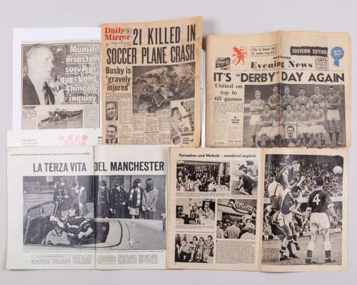 Harry Gregg a large album of newspaper cuttings relating to Harry's career from 1954 to 2008