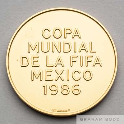 1986 Mexico World Cup gold commemorative medal