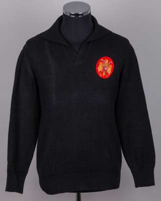 Jose Angel Iribar black Spain v. Northern Ireland match worn goalkeepers shirt, 1972