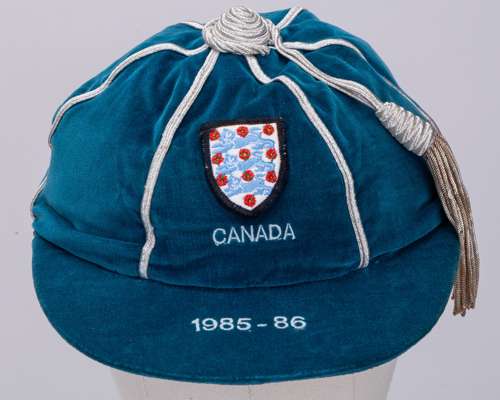 Kenny Sansom blue England v. Canada International cap, 1985-86