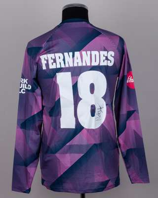 Nathan Fernandes Middlesex CCC No.18 match issued shirt v Surrey, T20 Vitality Blast at Lords