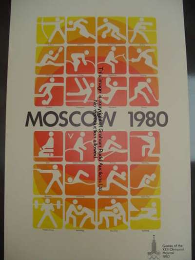 A 1980 Moscow Olympic Games poster