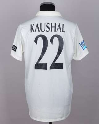 Ishaan Kaushal Middlesex CCC No.22 match issued shirt v. Gloucestershire CCC, Lord's 2025