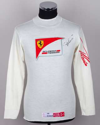 Fernando Alonso 2010 Ferrari Signed Race Weekend Nomex Top