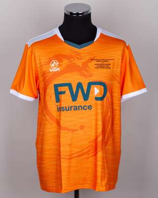 Alessandro Del Piero orange and white No.10 World Legends v. Hong Kong Legends shirt