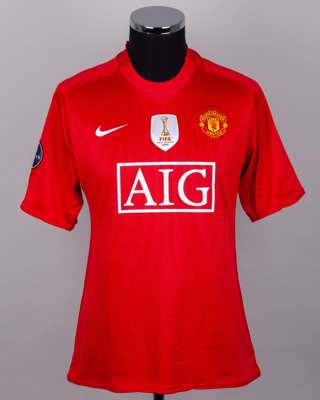 Anderson red No.8 Manchester United autographed short-sleeved shirt