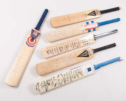 England ICC Cricket World Cup South Africa autographed cricket bat