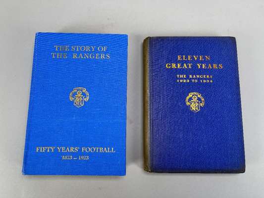 11 Great Years The Rangers 1923-34 by John Allan and The Story of the Rangers 1873-1923 by John Allan (2)