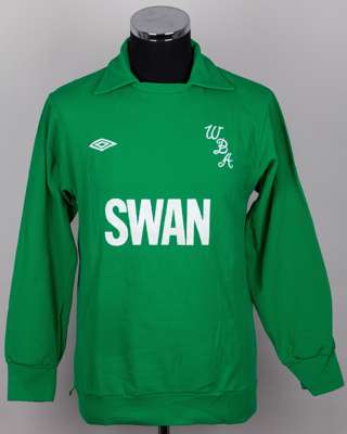 Green No.1 West Bromwich Albion goalkeepers shirt, 1982-84