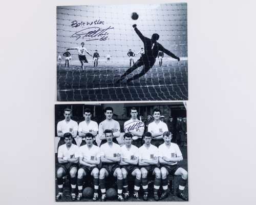 Geoff Hurst six various autographed items