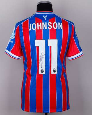 Brennan Johnson No.11 Crystal Palace v. Aston Villa Match Issued Signed shirt