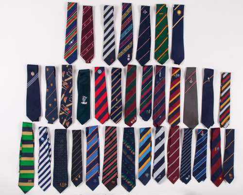 Dickie Bird an assortment of cricketing ties