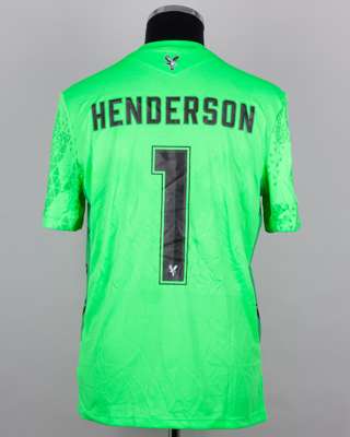 Dean Henderson green No.1 Crystal Palace v. Dynamo Kyiv match worn shirt