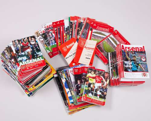 A large quantity of various match programmes from the 1960s through to the 2010s