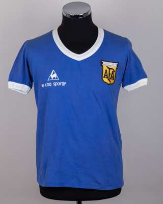 Blue No.10 Argentina short-sleeved shirt, 1983
