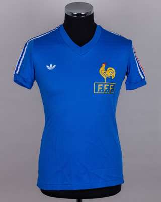 Blue No.15 France Youth short-sleeved shirt